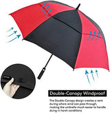 ZOMAKE Automatic Open Extra Large Golf Umbrella 51/54/62/68 Inch, Double Canopy Vented Windproof Oversize Stick Umbrellas for Rain
