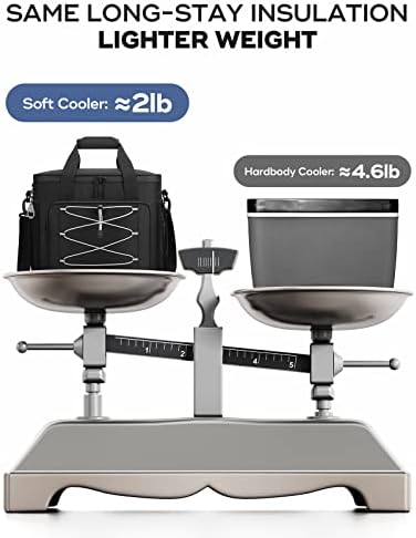 Soft Cooler Bag 35/45Can, Collapsible Cooler Insulated Leak Proof, Large Lunch Box for Men Women, Soft-Sided Cooler for Picnic, Grocery, Beach, Camping, Travel