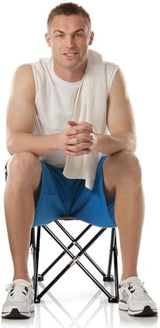 2 Pack Camping Stool, 13 Inch Compact Camping Chair Portable, Lightweight Folding Stool Seat with Side Pocket and Carry Bag for Outdoor Hiking, Fishing, Picnic, Beach and Lawn Party, Black