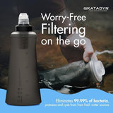 Katadyn BeFree 1.0L Ultralight Collapsible Water Filter Bottle for Hiking, Camping, Backpacking