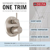 Delta 342702-SP Modern Shower Faucet, Stainless