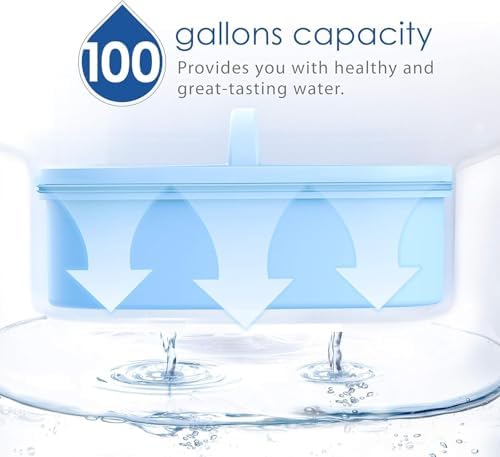 [Original] Waterdrop Alkaline Water Filter Replacement for All Waterdrop Pitcher and Dispenser Filtration System, Increase PH, Improved Coffee Taste, Last Up to 2 Months or 100 Gallons (Pack of 2)