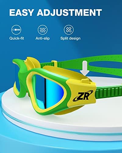 ZIONOR Kids Swim Goggles, G1 MINI UV Protection Anti-Fog Polarized Swimming Goggles for Age 6-14