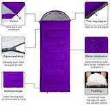 Sleeping Bag, Lightweight 3 Season Weather Sleep Bags for Kids Adults Girls Women, Microfiber Filled 5-20 Degree for Backpacking/Hiking/Camping/Mountaineering with Compression Sack