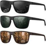 KALIYADI Polarized Sunglasses for Men, Lightweight Sun Glasses with UV Protection for Driving Fishing Golf