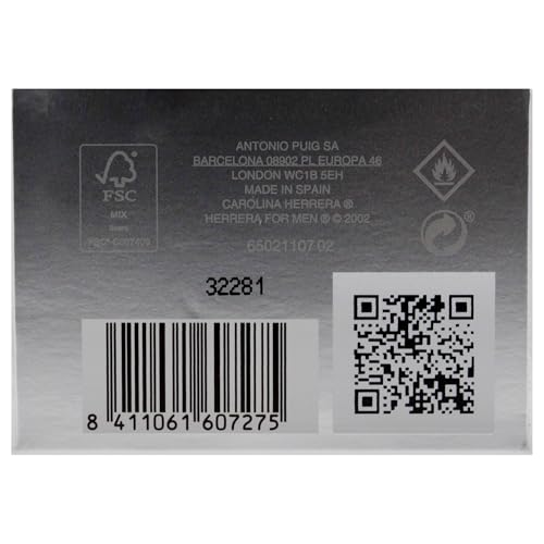 CAROLINA HERRERA Eau De Toilette Spray for Men, 6.80 Fl Oz