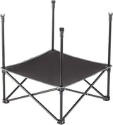 Portable Folding Picnic Table with Bench Storage for Tailgating - Black