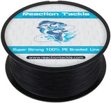 Reaction Tackle Braided Fishing Line - Pro Grade Power Performance for Saltwater or Freshwater Fish - Colored Fishing Line Braid for Extra Visibility