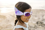 Splash Place SWIM GOGGLES with Fabric Strap - Adult & Kids Swim Goggles - PINKS & PURPLES