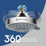 HOPOPRO 5-Mode High Pressure Shower Head - The Washington Post, NBC News, Today TV Show Recommended - High Flow Fixed Showerheads (4 Inch Chrome)