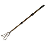 Stainless Steel Garden Claw rake Multifunctional rake, Lengthened Aluminum Alloy Handle, can be Used for Weeding and loosening the Soil in the Garden, and can Also be Used for Treasure Digging