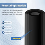 1 Micron 10" x 2.5" Whole House CTO Carbon Water Filter Cartridge Replacement for Home Countertop System, Dupont WFPFC8002, WFPFC9001, FXWTC, SCWH-5, WHEF-WHWC, WHCF-WHWC, CTO10, T01, 4PACK