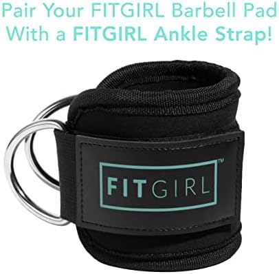 FITGIRL - Squat Pad and Hip Thrust Pad for Leg Day, Barbell Pad Stays in Place Secure, Thick Cushion for Comfortable Squats Lunges Glute Bridges, Olympic Bar and Smith Machine