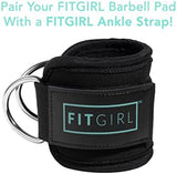 FITGIRL - Squat Pad and Hip Thrust Pad for Leg Day, Barbell Pad Stays in Place Secure, Thick Cushion for Comfortable Squats Lunges Glute Bridges, Olympic Bar and Smith Machine