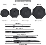 G4Free 47/54/62/68 Inch Automatic Open Golf Umbrella Oversize Extra Large Double Canopy Vented Windproof Waterproof Stick Umbrellas