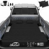Truck Bed Mattress, Truck Bed Air Mattress for 5.5-5.8ft Full Size Short Beds, Inflatable Camping Air Mattress, Truck Tent Accessories with Pump & Carry Bag(A-Black)