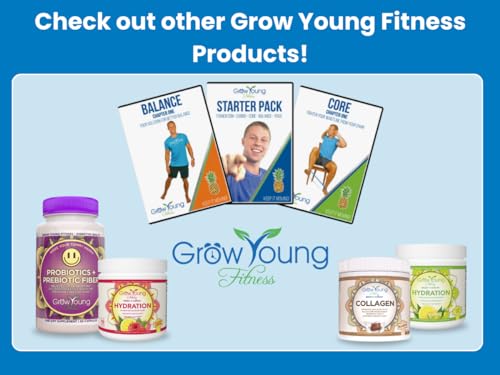 Grow Young Fitness Weight Loss Jump Start Exercise for Seniors - Low Impact Workouts From Home - Simple, Safe, Effective Chair Workout DVD for Elderly