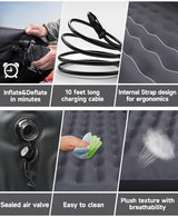 Umbrauto Inflatable Car Mattress Bed: SUV Camping Air Mattress for Truck Backseat with Pump & Pillows, Blow Up Car Sleeping Mattress for Van Back Seat