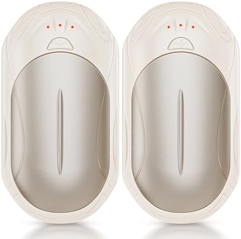 AI Hand Warmers Rechargeable 2 Pack, 6000mAh Electric Hand Warmers, AI Smart Chips 20Hrs Long Safe Heat, Portable Pocket Heater, Gifts for Christmas, Outdoor, Golf, Hunting, Camping Accessories