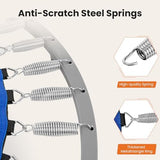 Sweetcrispy 40" in/48 in Mini Fitness Trampoline - 330LBS Foldable Exercise Rebounder with Adjustable Handle, Stable and Quiet, for Adults Indoor/Outdoor Workout