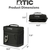 RTIC 6 Can Everyday Cooler, Soft Sided Portable Insulated Cooling for Lunch, Beach, Drink, Beverage, Travel, Camping, Picnic, for Men and Women