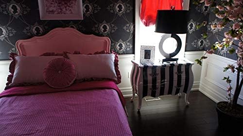 Decor Grates AJH412-NKL Oriental Floor Register, 4x12 Inches, Brushed Nickel