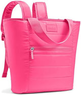Fit & Fresh Insulated Cooler Bag, Leak Proof Waterproof Beach Cooler Backpack for Women, 18 Can Soft Insulated Cooler Tote Bag for Travel, Lunch Bag for Women, Beach Bag & Travel Bag, Hot Pink