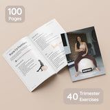 BABYGO® Birthing Ball for Pregnancy & Labor + Our Award Winning Book - Exercise, Birth & Recovery Plan, 5X Stronger Than a Yoga Ball with Eco Friendly Material