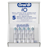 Oral-B iO Ultimate Clean Replacement Brush Heads, 5 Count, 4 Ultimate Clean + 1 Gum & Sensitive White