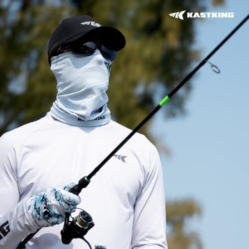 KastKing Ultimate Angler Neck Gaiter, UPF 50 Sun Mask, Sun Gaiters for Men & Women, Hydrocool Technology, Fishing, Hiking