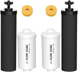 Gravity Water Filters for Berkey Water Filter Replacement, Replacement for BB9-2® Black Filter & for PF-2® Fluoride Filters Combo Packs, Compatible with Berkey® Gravity Water Filter System, (NSF 42)