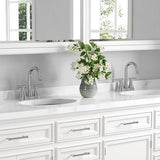 Bathroom Faucets for Sink 3 Hole, Hurran 4 inch Chrome Bathroom Sink Faucet with Pop-up Drain and Supply Hoses, Stainless Steel Lead-Free Centerset Utility Faucet for Vanity RV, 2 Pack