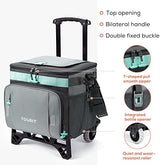TOURIT 50-Can Collapsible Rolling Cooler Leakproof Insulated Soft Cooling Bag with Wheels and All-Terrain Cart for Beach, Camping, Patio Travel, Outdoor, Ball Fields