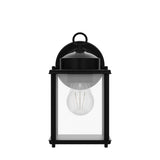 MATAMEYE Outdoor Wall Lantern, Exterior Waterproof Wall Sconce Light Fixtures, Black Front Door Wall Lighting with Clear Beveled Glass Shade, 2 Pack