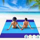 BYDOLL Beach Blanket 78''X81'' 4-7 Adults Oversized Lightweight Waterproof Sandproof Blanket for Beach Large Picnic Mat Travel Camping