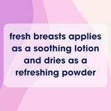 Fresh BREASTS Anti-Chafing Deodorant Cream to Powder for Under Boobs, Inner Thighs - Lotion Made without Talc, Aluminum, Parabens or Added Fragrance - 3.4 Fl Oz (2 Pack)