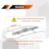 TOOENJOY Rooftop Bike Rack for Car SUV, Upright Roof Mount Bicycle Rack with 2 Arms for Movable Crossbar, 2 Bike Carrier