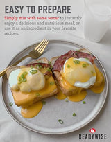 READYWISE - Powdered Eggs Bucket, 144 Servings, Emergency, MRE Food Supply, Premade, Freeze Dried Survival Food for Hiking, Adventure & Camping Essentials, Individually Packaged, 25 Year Shelf Life