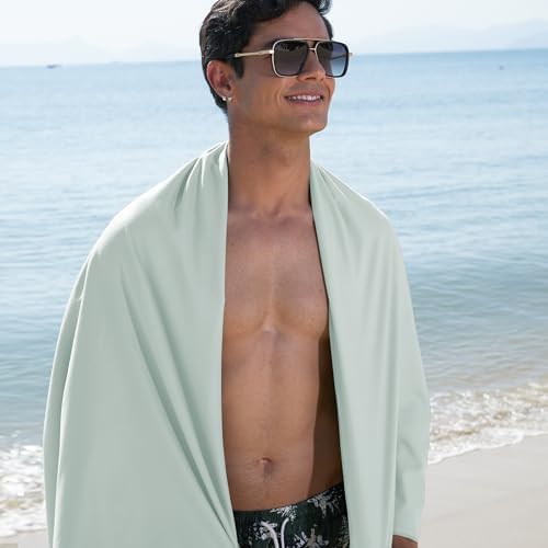 Rainleaf Microfiber Towel Perfect Travel & Gym & Camping Towel. Quick Dry - Super Absorbent - Ultra Compact - Lightweight. Suitable for Trip, Beach, Shower, Backpacking, Pool