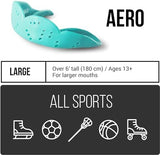 SISU Aero Large Mouthguard, Snow White - 2.0mm Thin - Custom-Molded Fit - Slim Design - Remoldable Up to 20 Times - for Team Sports - Non Toxic