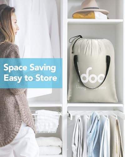 iDOO King Air Mattress with Built in Pump, 18" Raised Comfort Blow up Mattress, Upgraded Four Chamber Air Bed, Inflatable Mattress for Guests & Home, colchones inflables, AirBed, 750lbs Max