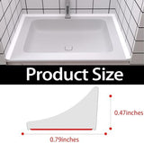 New Collapsible Shower Threshold Water Dam, Self Adhesive Silicone Waterproof Barrier Bathroom and Kitchen Water Strip Dam Shower Guard for Dry And Wet Separation Caulk Seal Strip Edge Trim(White)