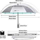 G4Free 47/54/62/68 Inch UV Protection Golf Umbrella Auto Open Vented Double Canopy Oversize Extra Large Windproof Sun Rain Umbrellas