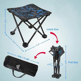 Camping Stool Portable Folding Stool Portable Chair Mini Foldable Stool Fishing Stool for Adults Fishing Hiking Gardening and Beach with Carry Bag(Camouflage)