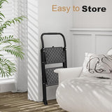 HBTower 2 Step Ladder, Step Stool for Adults,2 Step Ladder Folding Step Stool with Wide Pedal Ergonomic Design