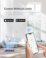 Super Quiet Register Booster Fan for 4" x 10" Register Holes, Smart Register Vent with Dual Intelligent Thermostat and WIFI App Control, Heating Cooling AC Vent Fan (ORB)