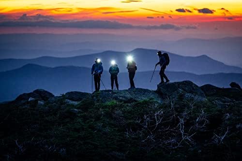 PETZL ACTIK Headlamp - Powerful 450 Lumen Light with Red Lighting, for Hiking, Climbing, Running, and Camping - Grey