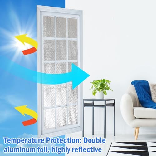 YoleShy Double Reflective Insulation 48 in X 10 FT RV Window Insulation for Summer Heat Reflective Window Film for Roof, Car, Garage Doors