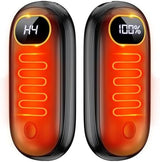 Hand Warmers Rechargeable - 14000mAh Electric Hand Warmers Rechargeable 2 Pack Heat Up to 131℉ with 18Hrs Warmth, Reusable Electronic Portable Pocket Heater for Women Man Golf Raynauds Camping