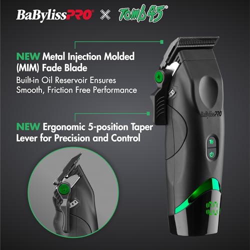 BaBylissPRO x Tomb45 Wireless-Charging Hair Clipper for Men